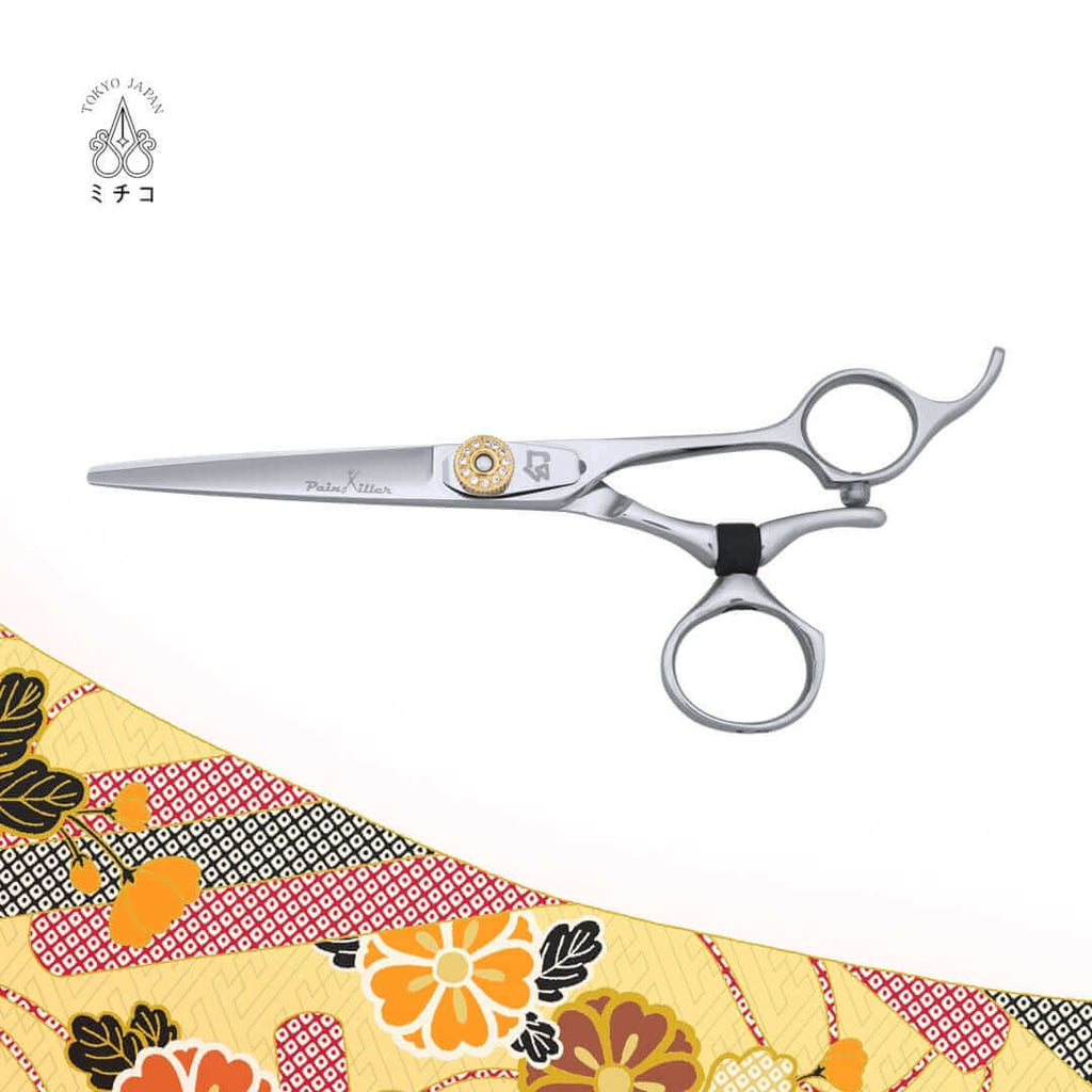 Michiko ALMIGHTY 5.5 inch cutting scissors: Ergonomic hairdressing scissors for carpal tunnel syndrome relief.