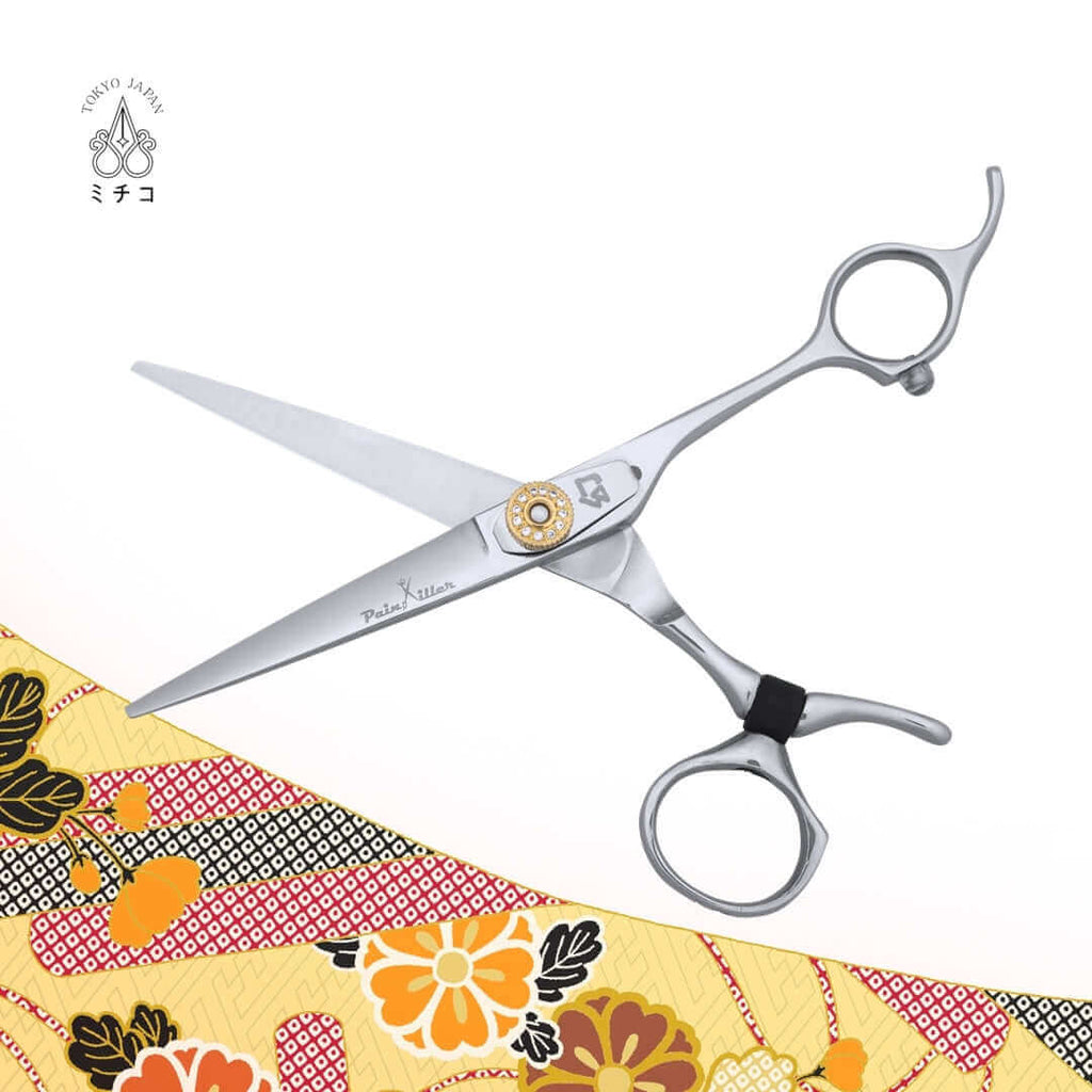 Michiko ALMIGHTY 5.5 inch cutting scissors: Professional hair stylist scissors for carpal tunnel relief.