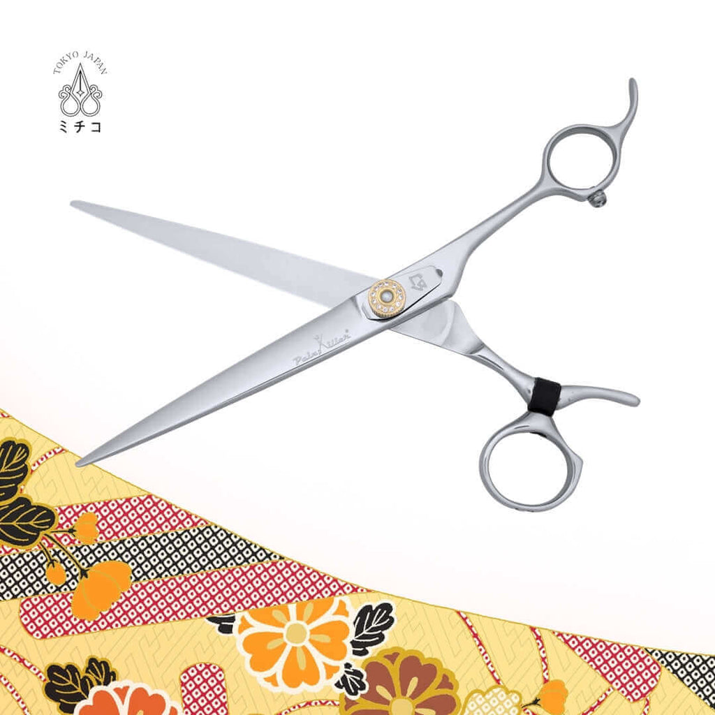 Michiko ALMIGHTY 7inch cutting scissors: Hair cutting scissors designed for professional stylists with carpal tunnel.