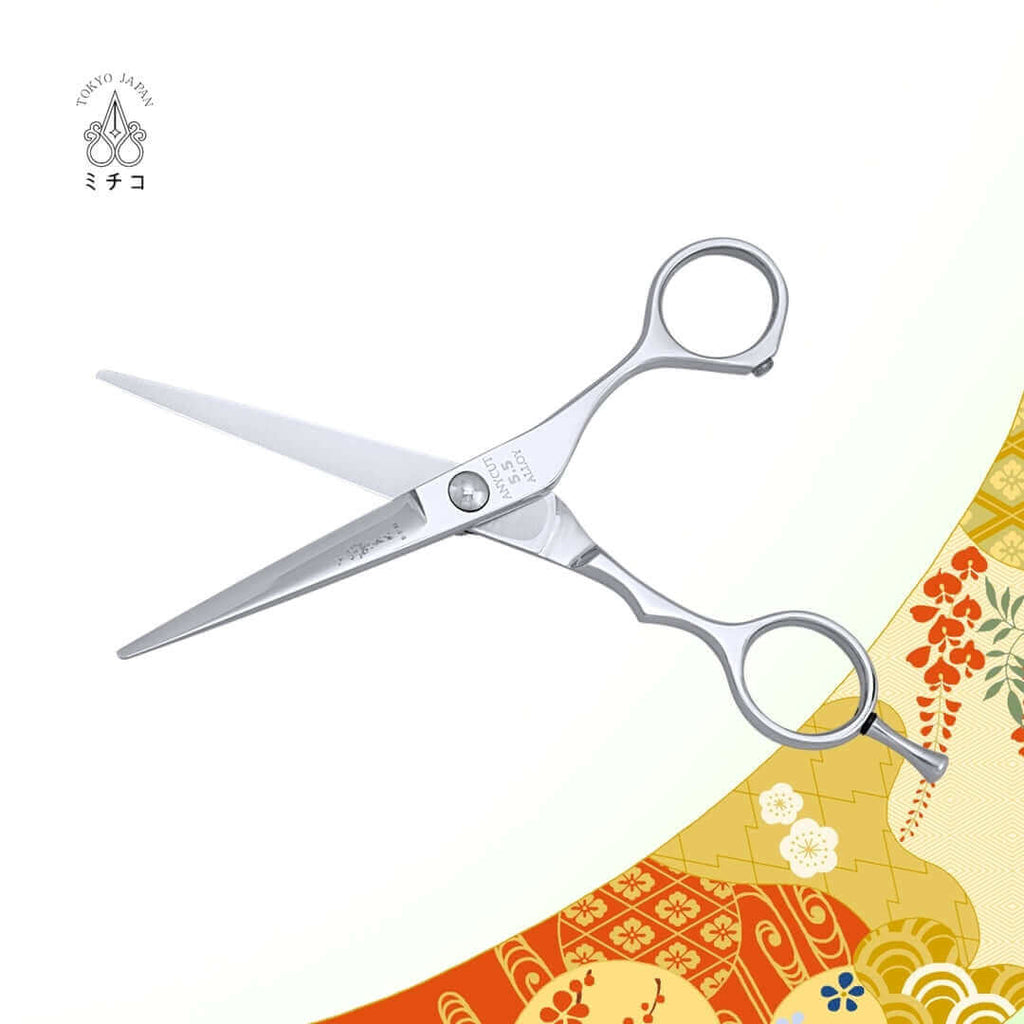 ANYCUT 5.5 inch blunt cut hair scissors with traditional handle for precision styling.