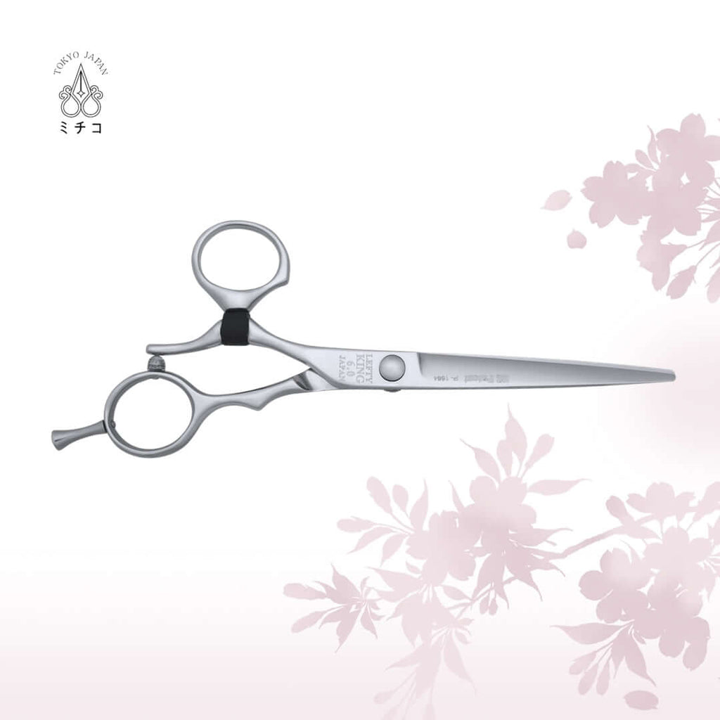 Lefty Swivel Hair Scissors | KING 6.0 | MICHIKO SCISSORS